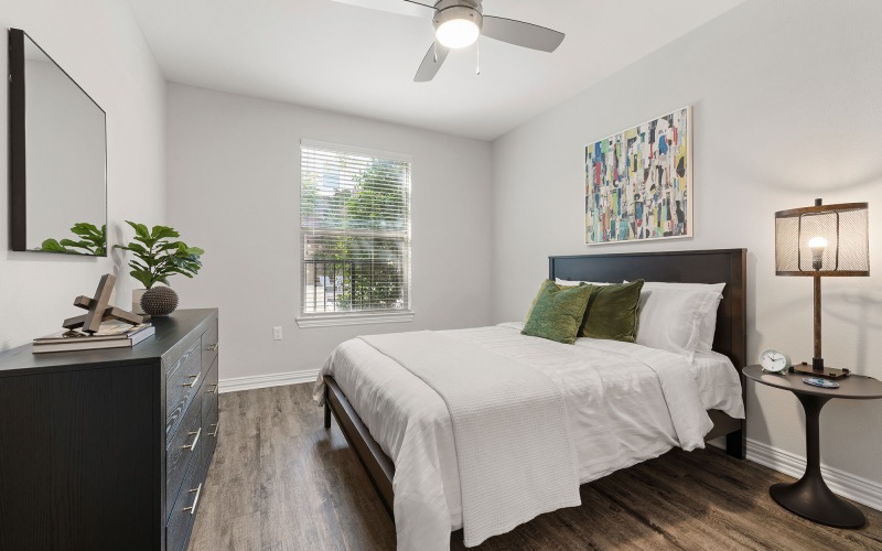 large bedroom with window